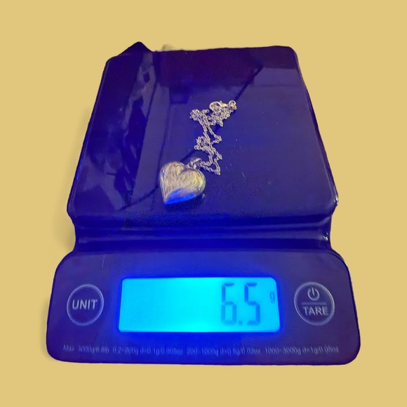 Solid Sterling Vintage Charm w/925 silver necklace 18 inches long 6.5 grams - Picture 7 of 7